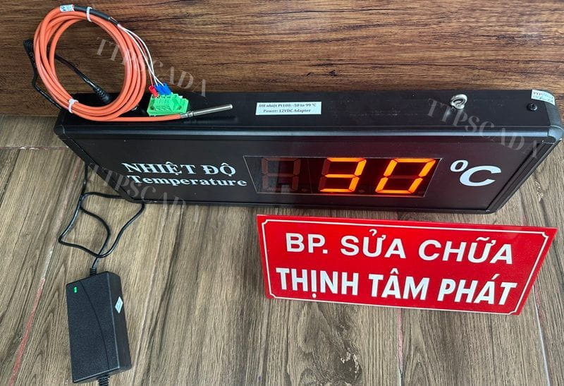 bảng led hiển thị nhiệt độ đầu dò pt100
